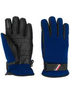 Moncler Grenoble leather panel gloves