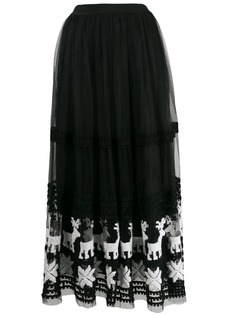 Pinko юбка макси из тюля