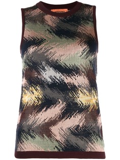 Missoni sleeveless knitted top