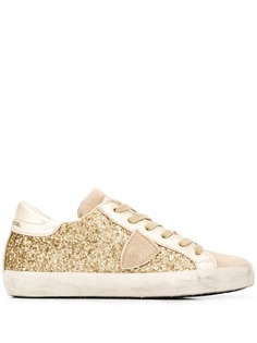 Philippe Model glitter lace-up sneakers