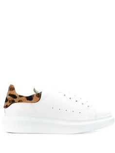 Alexander McQueen leopard print oversized low-top sneakers