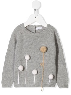 Il Gufo pompom detail jumper