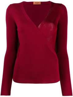 Missoni wrap style v-neck jumper