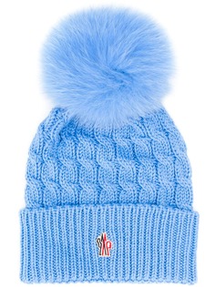 Moncler Grenoble pom-pom cable knit hat