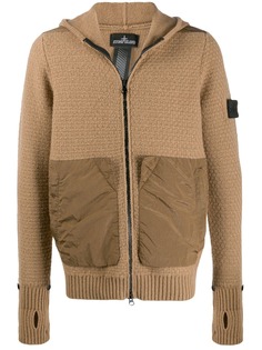 Stone Island Shadow Project knitted hooded jacket