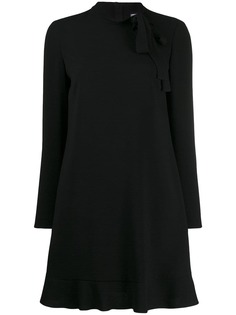 Red Valentino расклешенное платье мини с бантом
