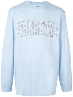 Supreme футболка с длинными рукавами