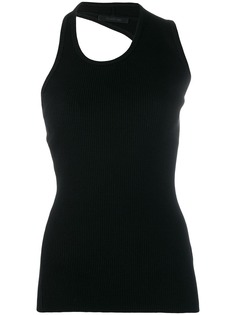 Helmut Lang ribbed design vest
