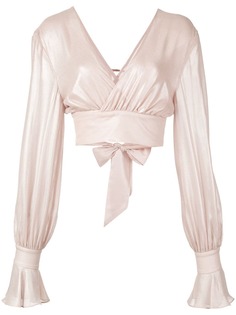 Jonathan Simkhai chiffon crop top