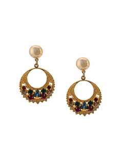 Oscar de la Renta rhinestone embellished earrings