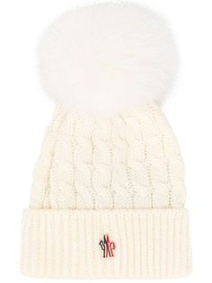 Moncler Grenoble pom-pom ribbed knit hat
