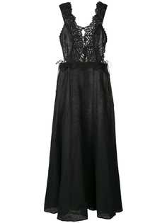 Ermanno Scervino платье с кружевной отделкой