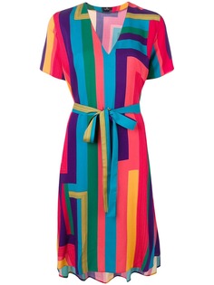 PS Paul Smith платье-рубашка Rainbow Stripe