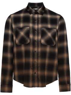 Amiri gradient plaid shirt