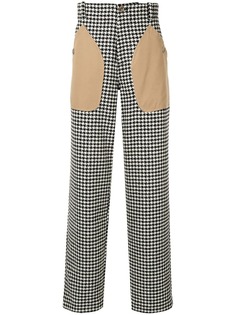 Loewe Houndstooth patch pocket trousers