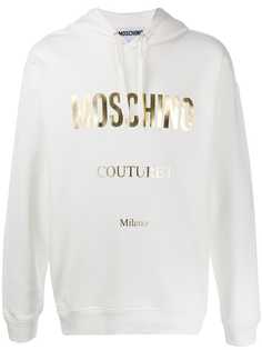 Moschino logo printed hoodie