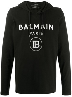 Balmain Balmain logo print hoodie