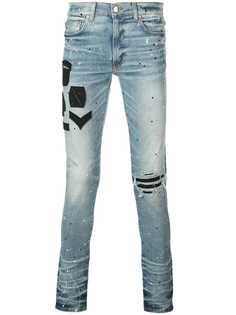 Amiri джинсы скинни с эффектом потертости