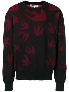McQ Alexander McQueen свитер с изображением ласточек