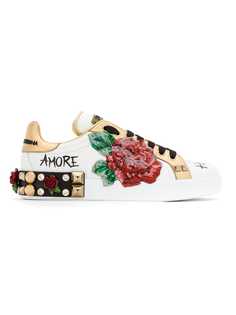 Dolce & Gabbana кроссовки с нашивкой
