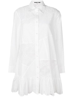 McQ Alexander McQueen платье-рубашка с вырезными деталями