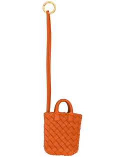 Bottega Veneta woven mini bag keyring