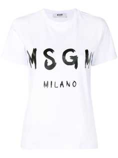 MSGM футболка с логотипом