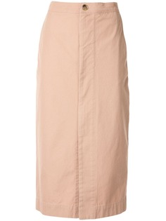 Bassike zip front canvas skirt