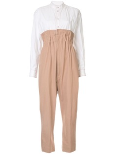 Bassike two-tone tailored jumpsuit