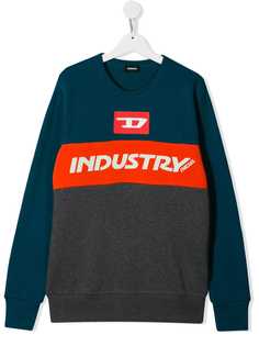 Diesel Kids TEEN colour block sweater