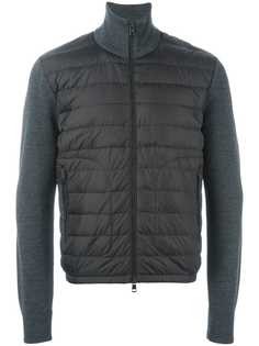 Moncler куртка с трикотажными рукавами