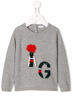 Il Gufo appliqué detail jumper