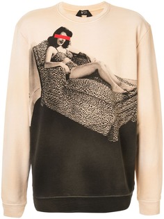Nº21 pin-up girl print sweatshirt