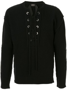 Nº21 lace-up detail jumper