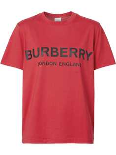 Burberry Logo Print Cotton T-shirt