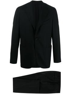 Caruso fitted plain blazer