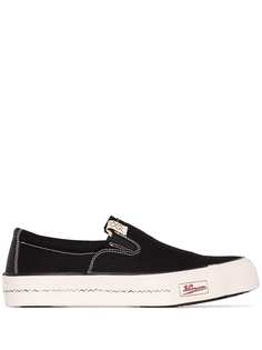 Visvim Black Skagway Slip On Sneakers