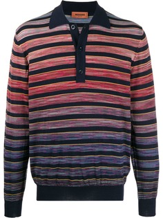 Missoni striped longsleeved polo shirt