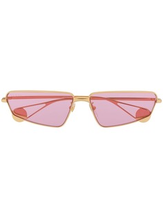 Gucci Eyewear солнцезащитные очки в прямоугольной оправе