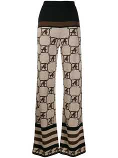Alberta Ferretti трикотажные брюки с геометричным узором