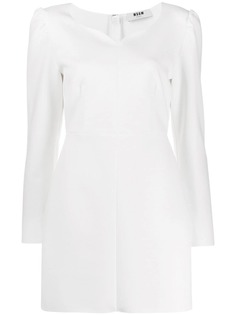 MSGM платье мини с длинными рукавами
