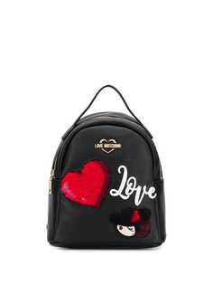 Love Moschino рюкзак с нашивками