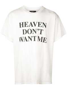 Amiri футболка с принтом Heaven Dont Want Me