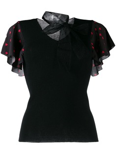 Red Valentino футболка с принтом
