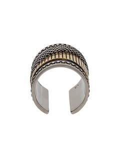 Alexander McQueen Mechanical two-tone ring