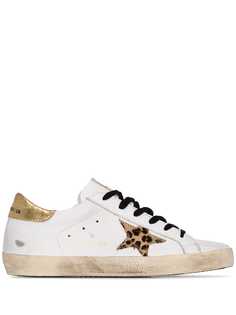 Golden Goose Superstar leopard-star sneakers