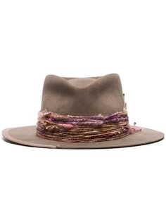 Nick Fouquet ribbon-trimmed fedora hat