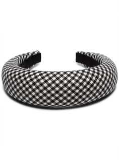 Racil Black Gingham Wool Headband