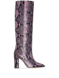 Paris Texas snake-effect 100mm boots