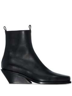 Ann Demeulemeester slanted wedge ankle boots